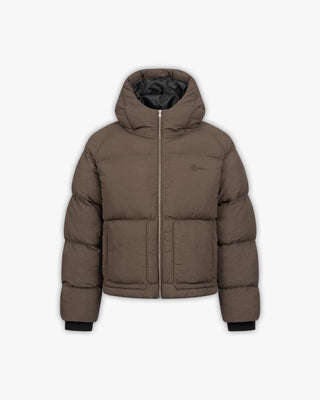 PUFFER JACKET BROWN