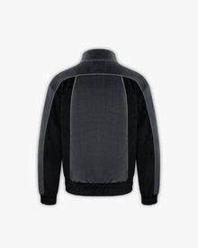 VELOURS TRACK JACKET BLACK