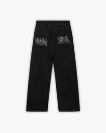 GRAFFITI JOGGER BLACK