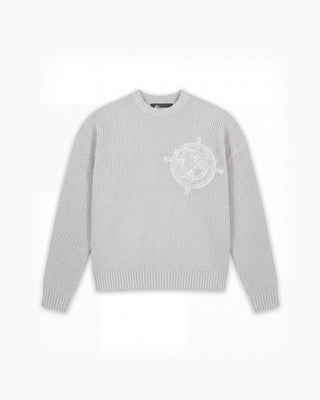 V-LOGO KNITWEAR LIGHT GREY
