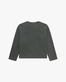 ACID WASHED WAFFLE LONGSLEEVE LIGHT GREY