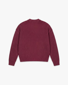 V-LOGO KNITWEAR DARK CHERRY