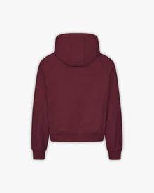 INSIDE OUT HOODIE WINE RED