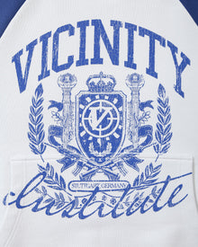 INSTITUTE HOODIE WHITE/BLUE