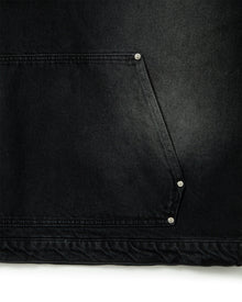 WILD SOUTH DENIM HOODIE COAL