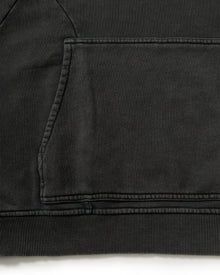 ACID WASHED HOODIE DARK GREY