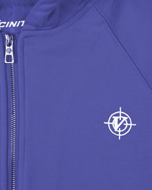 INSIDE OUT ZIP HOODIE OCEAN BLUE