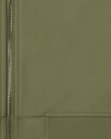 INSIDE OUT ZIP HOODIE KHAKI