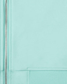 INSIDE OUT ZIP HOODIE TURQUOISE