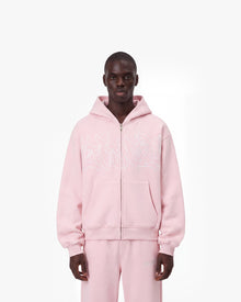 GRAFFITI ZIP-HOODIE PINK