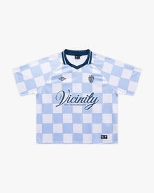 CARO CHECKER JERSEY BLUE/WHITE