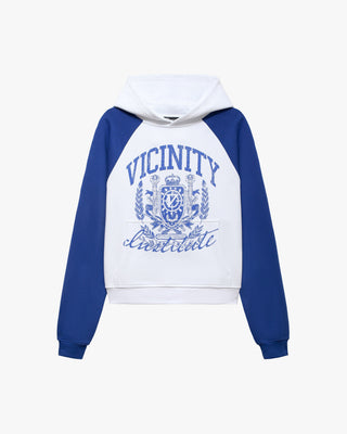 INSTITUTE HOODIE WHITE/BLUE