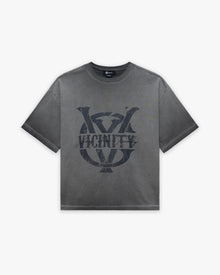 INITIALS TEE DARK GREY