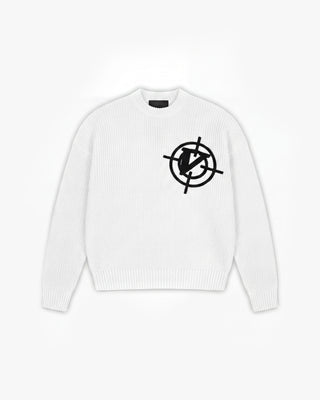 V-LOGO KNITWEAR WHITE