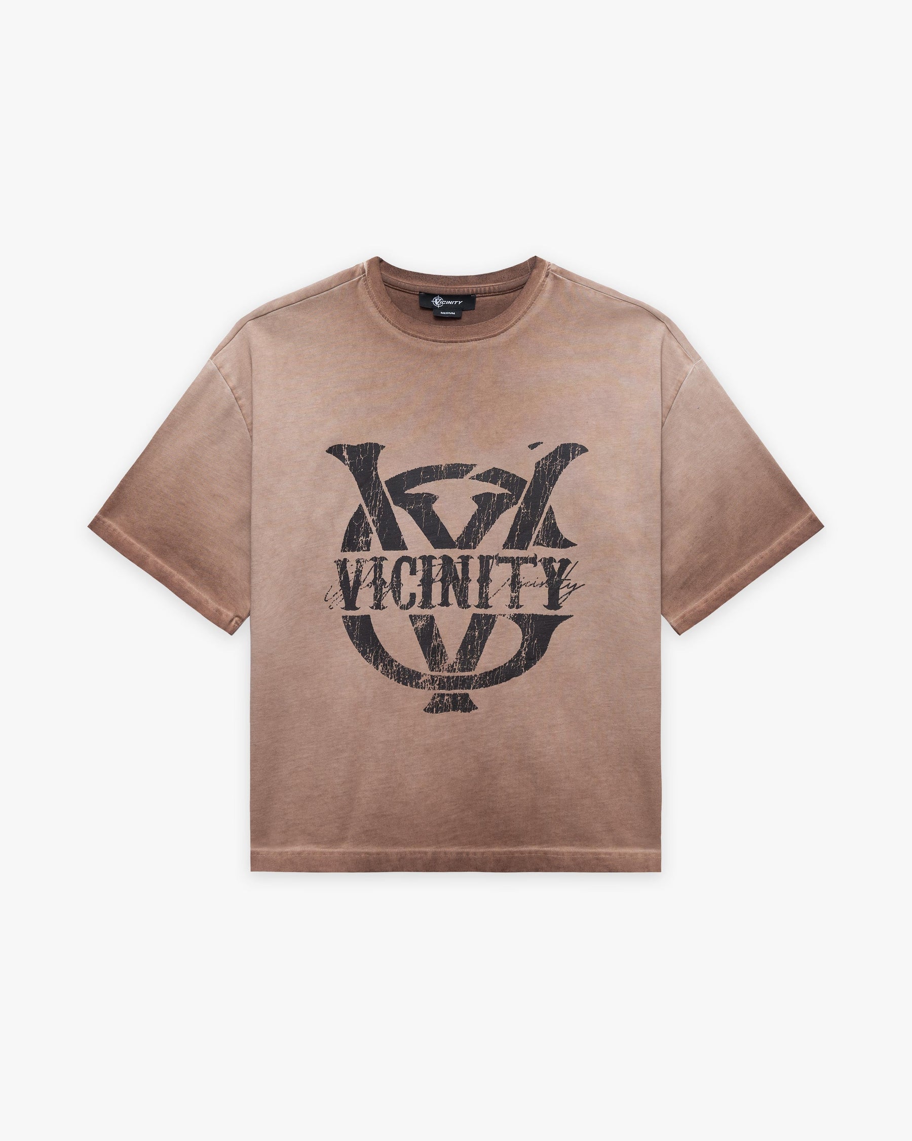 INITIALS TEE BROWN