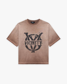 INITIALS TEE BROWN