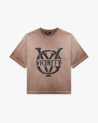 INITIALS TEE BROWN