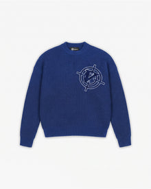 V-LOGO KNITWEAR ROYAL BLUE