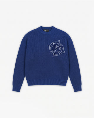 V-LOGO KNITWEAR ROYAL BLUE
