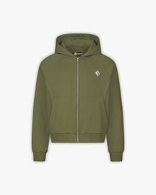 INSIDE OUT ZIP HOODIE KHAKI