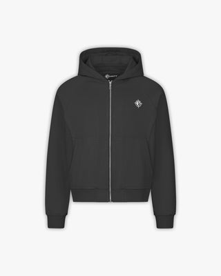 INSIDE OUT ZIP HOODIE ASH GREY (OLD SIZING)