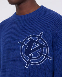 V-LOGO KNITWEAR ROYAL BLUE