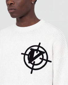 V-LOGO KNITWEAR WHITE