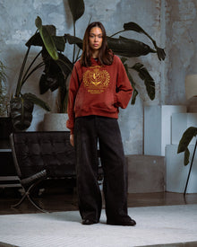 PASSPORT HOODIE WASHED RED
