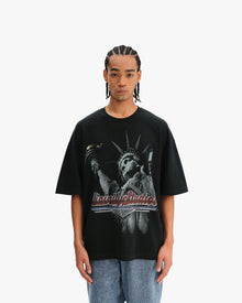LADY LIBERTY TEE VINTAGE WASH