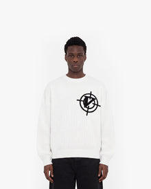 V-LOGO KNITWEAR WHITE