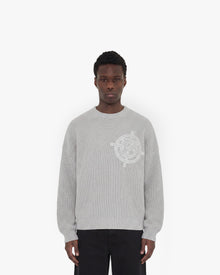 V-LOGO KNITWEAR LIGHT GREY