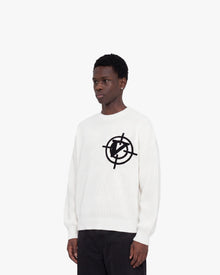 V-LOGO KNITWEAR WHITE