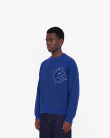 V-LOGO KNITWEAR ROYAL BLUE