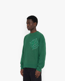 V-LOGO KNITWEAR GREEN