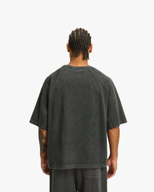 ACID WASHED TEE DARK GREY