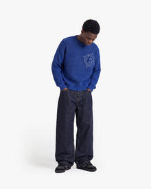 V-LOGO KNITWEAR ROYAL BLUE