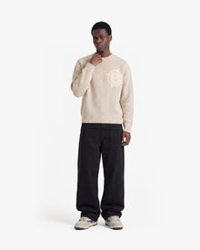 V-LOGO KNITWEAR BEIGE