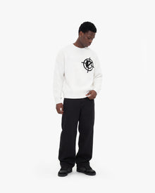 V-LOGO KNITWEAR WHITE