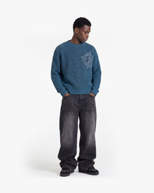 V-LOGO KNITWEAR MIDNIGHT BLUE