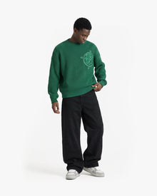 V-LOGO KNITWEAR GREEN