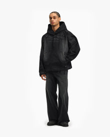 WILD SOUTH DENIM HOODIE COAL