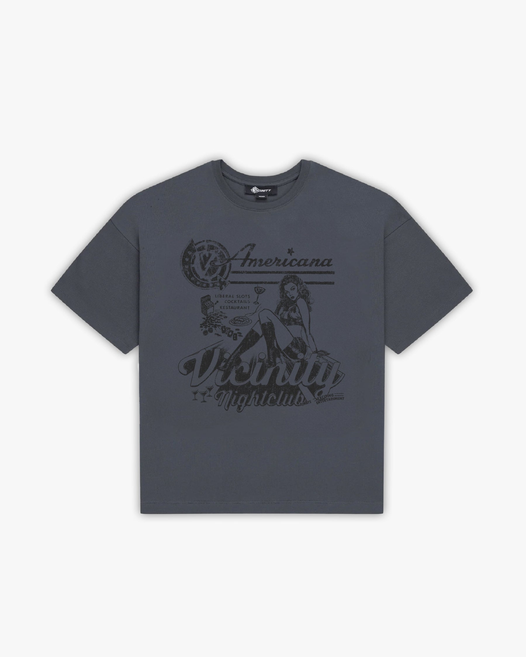 NIGHTCLUB TEE DARK GREY