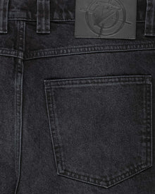 SCRIPT DENIM WASHED BLACK
