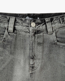 IVORY DENIM JORTS