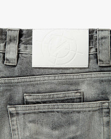 IVORY DENIM JORTS