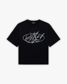 DRAWN SCRIPT TEE BLACK