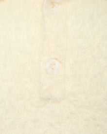 FAUX MINK POLO SWEATER CREAM