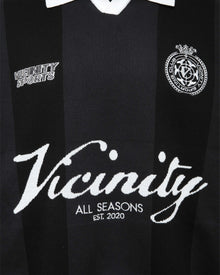 SPORTS TEAM JERSEY KNIT BLACK