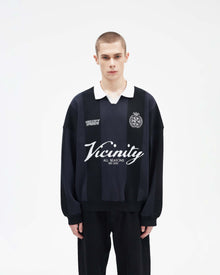 SPORTS TEAM JERSEY KNIT BLACK