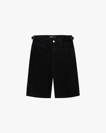 MIDNIGHT BLACK DENIM JORTS